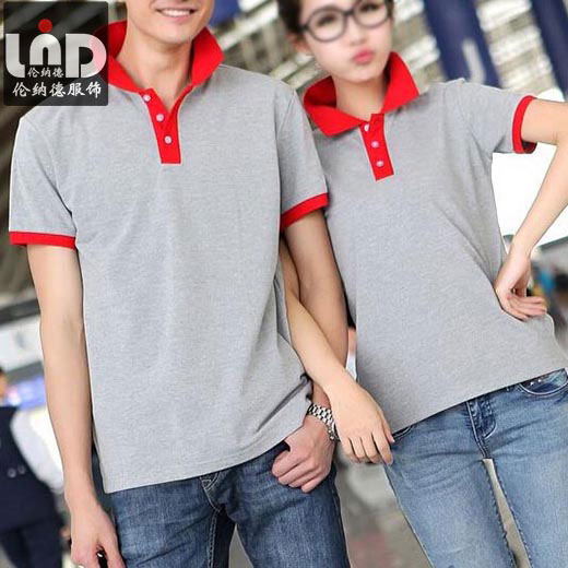 男女同款短袖翻领t恤LNDJL-TX305